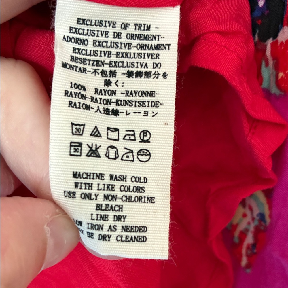 FREE PEOPLE Thought I was dreaming criss cross mini floral dress large - Picture 11 of 13